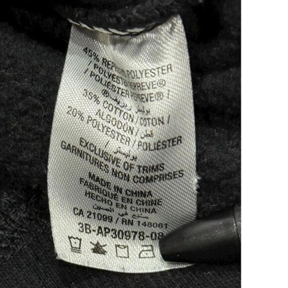 Ardene Hoodie Womens XS Black Cropped Zip Up Sweatshirt Hooded Full Zip Fleece - Picture 6 of 7